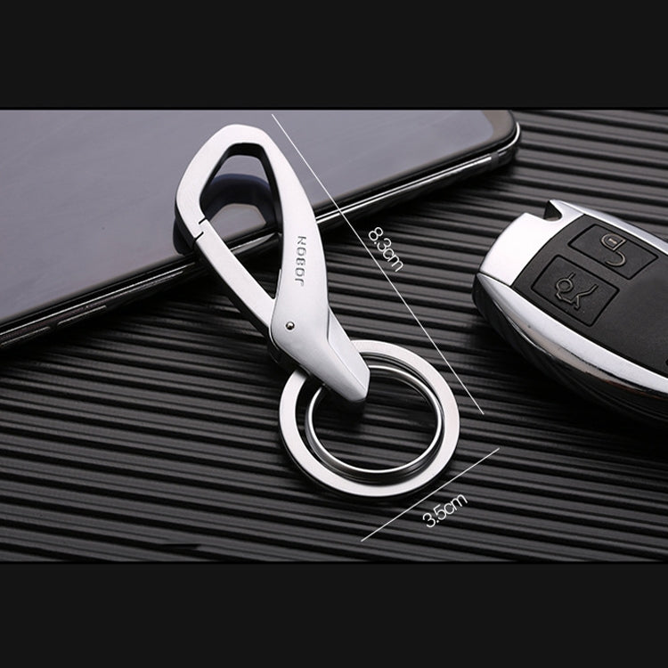 JOBON ZB-197 Car Waist Hanging Keychain Double Ring Metal Keychain, ZB-197