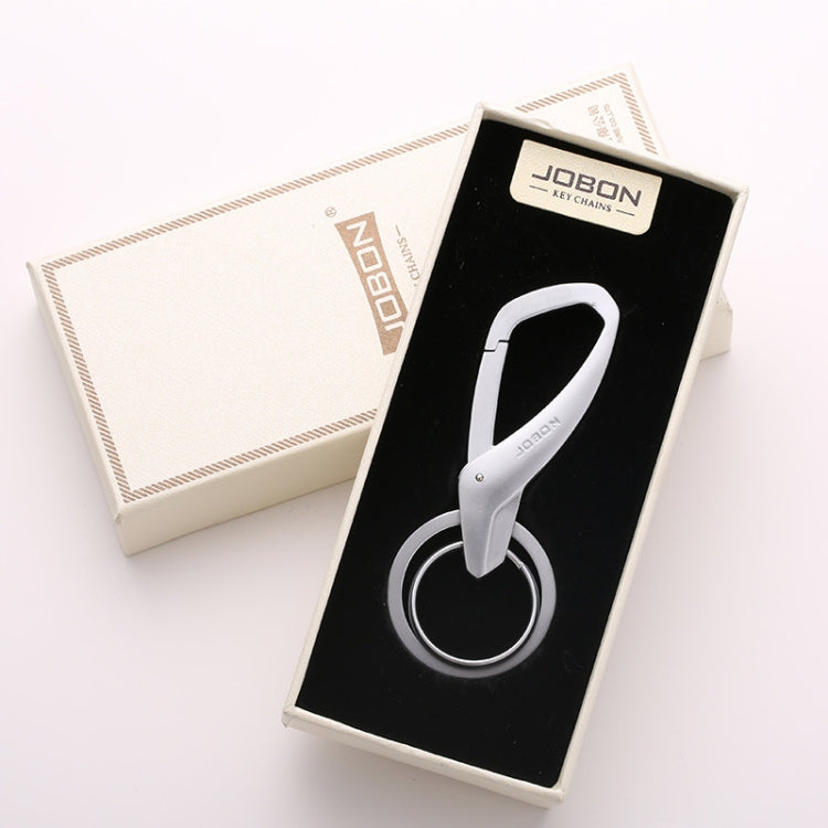 JOBON ZB-197 Car Waist Hanging Keychain Double Ring Metal Keychain, ZB-197