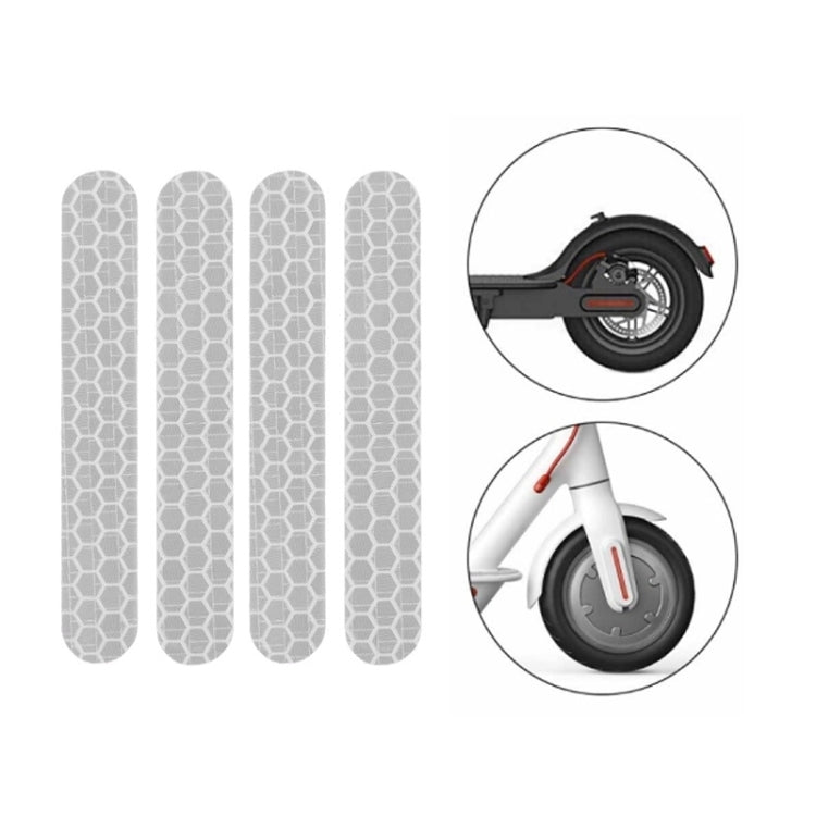 Scooter Stickers Reflective Cursor Scooter Mudguard Reflective Sticker For Ninebot ES2 (Yellow)