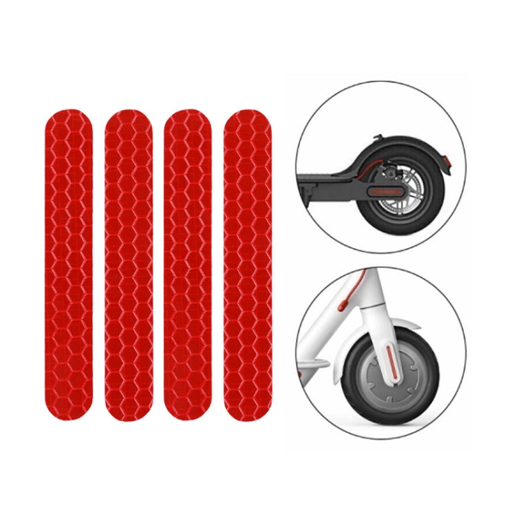 Scooter Stickers Reflective Cursor Scooter Mudguard Reflective Sticker For Ninebot ES2 (Yellow)