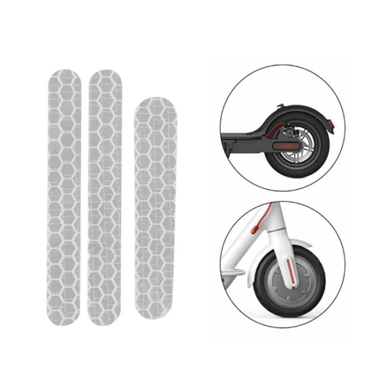 Scooter Stickers Reflective Cursor Scooter Mudguard Reflective Sticker For Ninebot ES2 (Yellow)