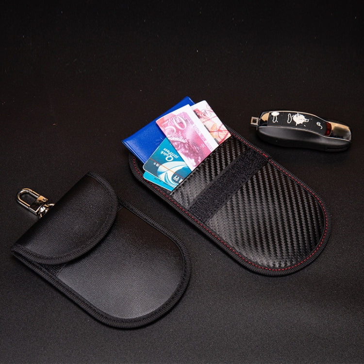 2 PCS Car Key Ring RFID Anti-Theft Key Bag Mobile Phone Signal Shield Bag Anti-Magnetic Bag, 2 PCS 13x9x1