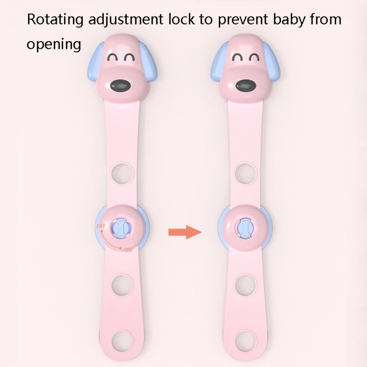 TH3601 4 In 1 Children Safety Protective Supplies Children Drawers Safety Lock, Blue, Pink