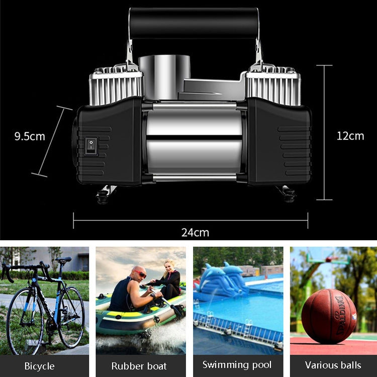 YR-106 12V Car Inflatable Pump Home Tire Portable Air Pump, YR-106