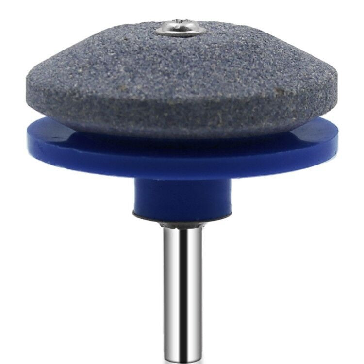 6 PCS Grinding Stone Industrial Electric Sharpener Mower Grinding Tool Wear Resistant Grinding Head, Plastic Blue, Plastic Black, Plastic Cyan, Plastic Red, Plastic Orange, Plastic Dark Blue, Metal