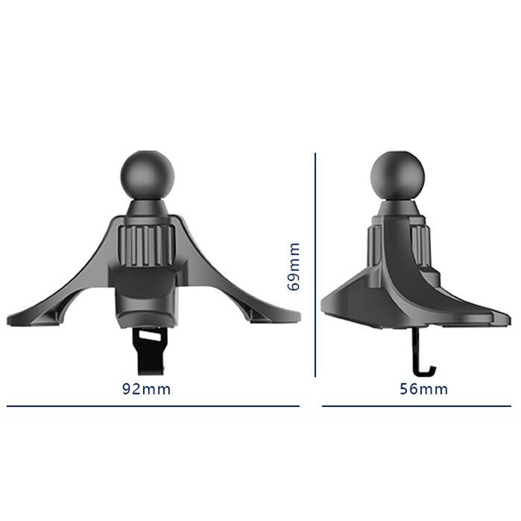 3 PCS A-004 Car Mobile Phone Bracket Air Outlet Hook Accessories, Black