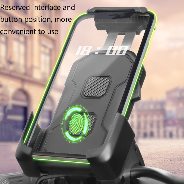 HW-68 Motorcycle Bicycle Navigation Mobile Phone Bracket, Style:, Round Handlebar, Rearview Mirror, U-shaped Handlebar