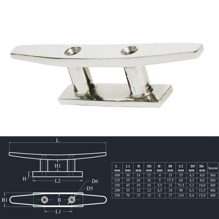 316 Stainless Steel Siamese Mooring Bollard For Marine Boat Yacht, 4 inch, 5 inch, 6 inch, 8 inch, 10 inch