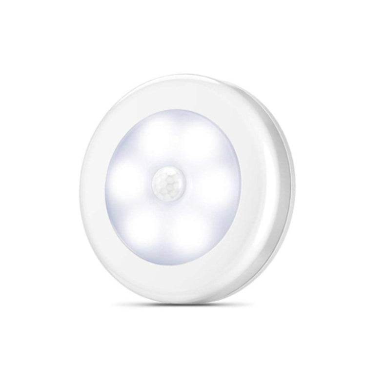 6 LED Home Wardrobe Smart Human Body Sensor Light, White Light (White), White Light (Silver), Warm Light (White), Warm Light (Silver)