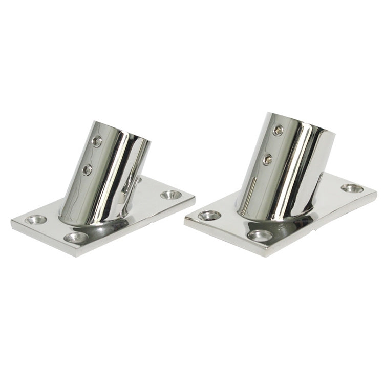 Thicken 316 Stainless Steel 60-Degree Square Tube Base Marine Boat Hardwares, Specifications:, 22mm, 25mm