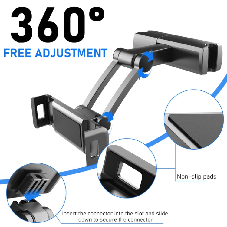 Pb-48 Car Post-Row Back Pillow Mobile Phone Holder Back Seat Flat Telescopic Bracket, Pb-48
