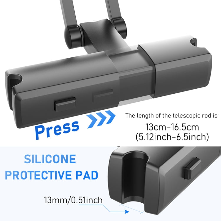 Pb-48 Car Post-Row Back Pillow Mobile Phone Holder Back Seat Flat Telescopic Bracket, Pb-48