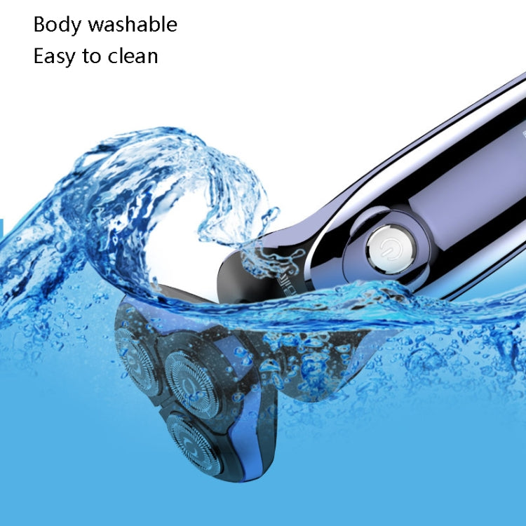 Sportsman SM-530 Electric Men Shaving Knife Multi-Function Base Charging Digital Water Washing Razor, US Plug