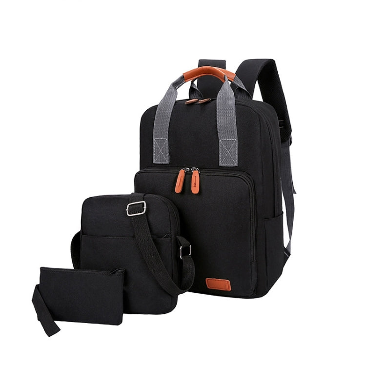 3 In 1 Travel Backpack Student School Bag USB Computer Backpack, light Grey, Blue, Black, Pink