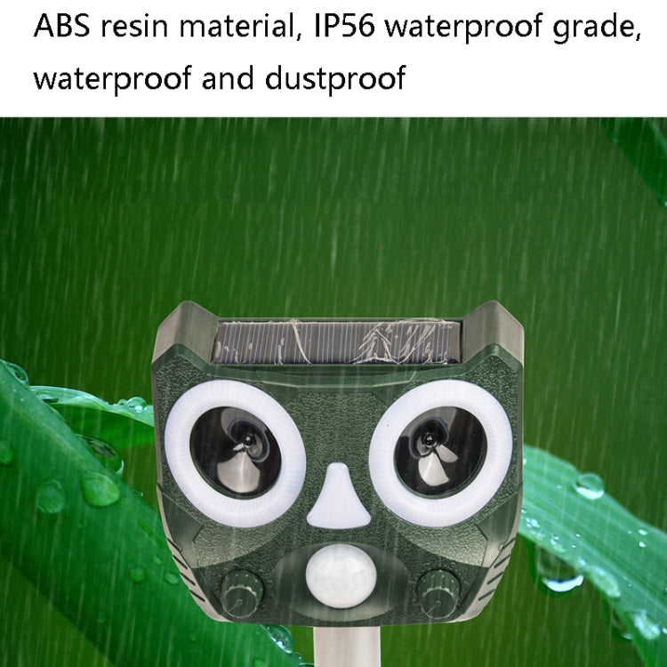 119A Outdoor Solar Ultrasonic Insect Repellent Animal Repellent, Ultrasonic Insect Repellent