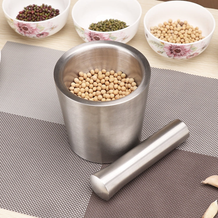 Kitchen 304 Stainless Steel Garlic Masher Spice Bean Nut Grinder, Straight Shape, Waist Shape, Drum Shape, Big Bowl Shape, Large Drum Shape