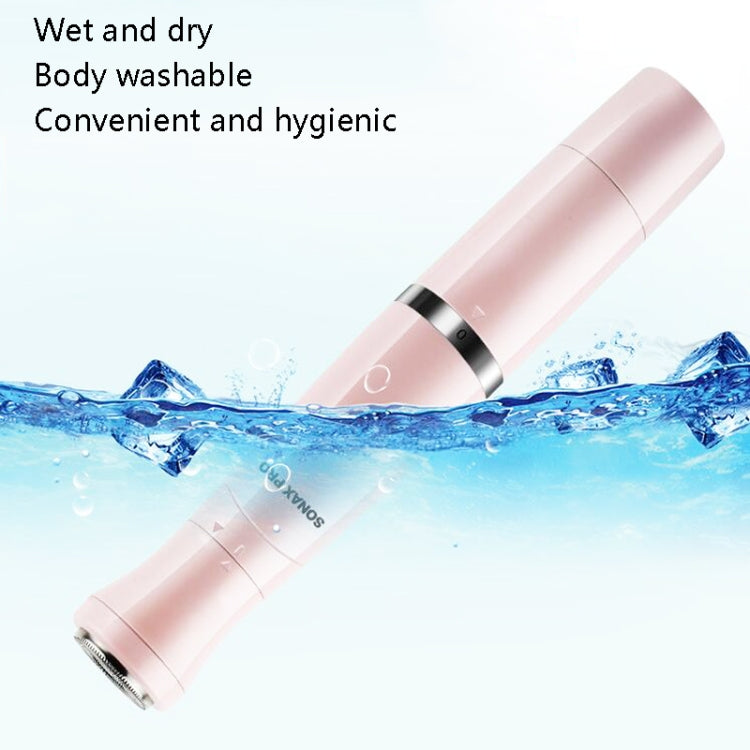SONAX PRO SN-8933 ماكينة حلاقة كهربائية للنساء 4 في 1 متعددة الوظائف مع شحن USB وسكين كشط لإزالة الشعر، 4 في 1 (وردي)، 4 في 1 (أبيض)