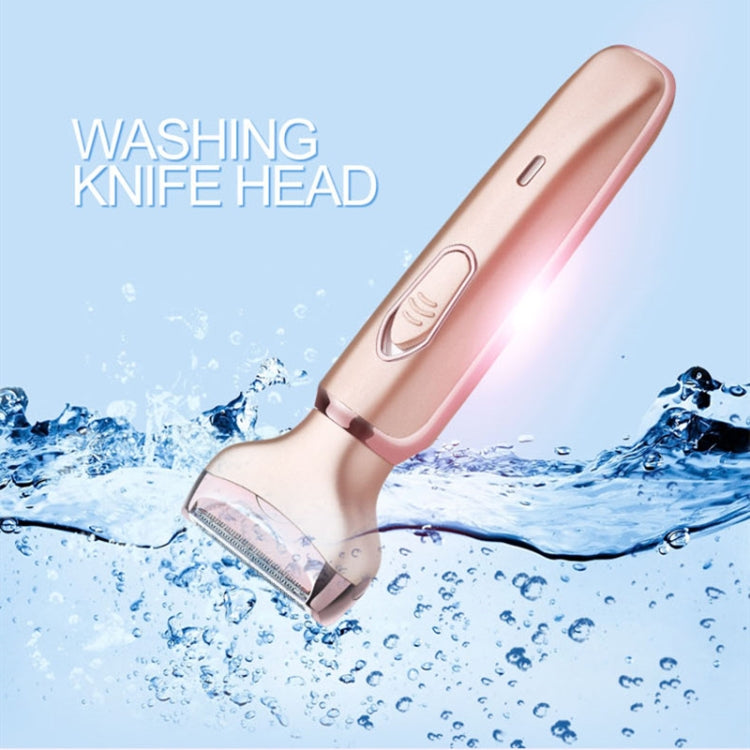ماكينة حلاقة SONAX PRO SN-8977 للسيدات، 2 في 1، قابلة للغسل، شحن USB، جهاز إزالة الشعر، 2 في 1 (ذهبي وردي)