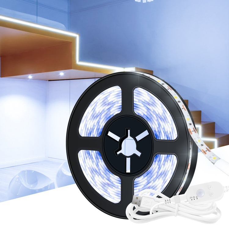 LED Light Strip USB Human Intelligent Induction Waterproof Light Strip 2835 Patch Cabinet Wardrobe Soft Light Strip, 0.5m, 1m, 2m, 3m, 4m, 5m
