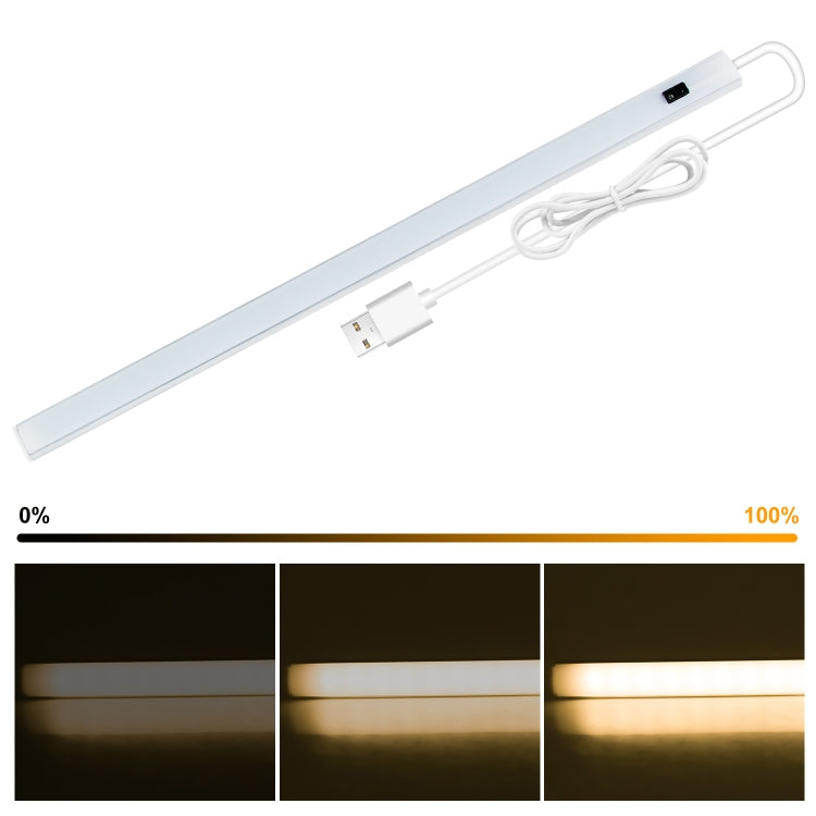 LED Induction Cabinet Lamp USB Smart Sensing Light Strip, 2 PCS 20cm, 30cm, 40cm, 50cm