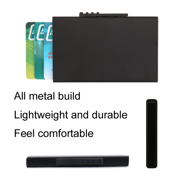 RFID Anti-Theft And Anti-Magnetic Aluminum Alloy Credit Card Case, Red, Blue, Black, Golden, Silver, Gray
