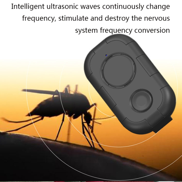 H20 Ultrasonic USB Mosquito Repellent Portable Outdoor Mini Insect Repellent, Black, Green