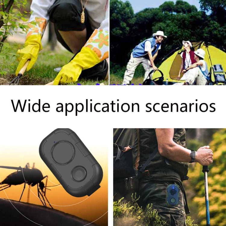 H20 Ultrasonic USB Mosquito Repellent Portable Outdoor Mini Insect Repellent, Black, Green