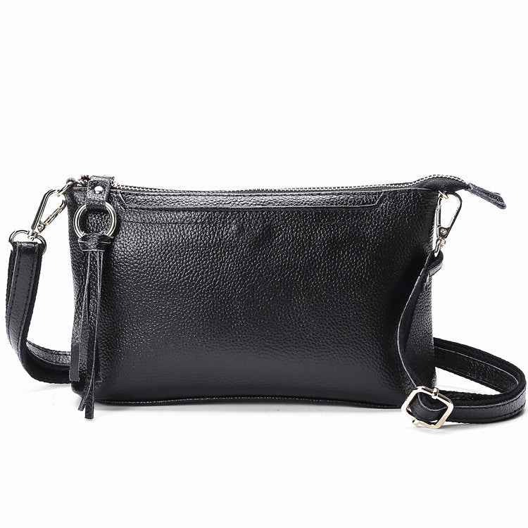 Ladies Large-Capacity Shoulder Bag Tassel All-Match Casual Messenger Bag, Red, Navy Blue, Black, Brown, Deep Purple, Rose Red, Light Purple, Royal Blue, Ink Green, Jujube Red, Light Brown