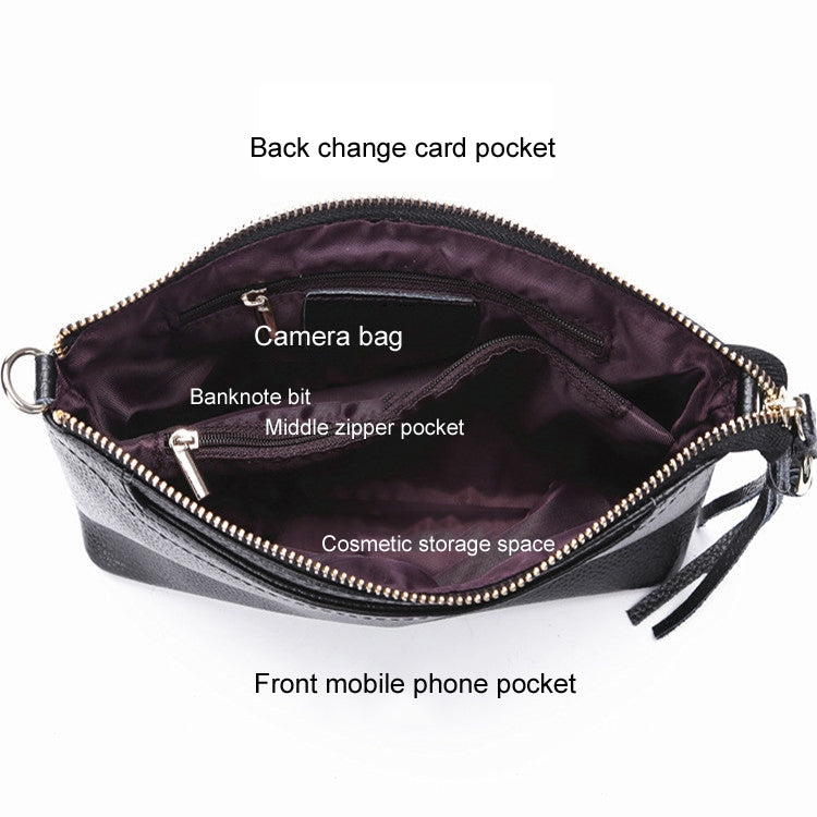 Ladies Large-Capacity Shoulder Bag Tassel All-Match Casual Messenger Bag, Red, Navy Blue, Black, Brown, Deep Purple, Rose Red, Light Purple, Royal Blue, Ink Green, Jujube Red, Light Brown