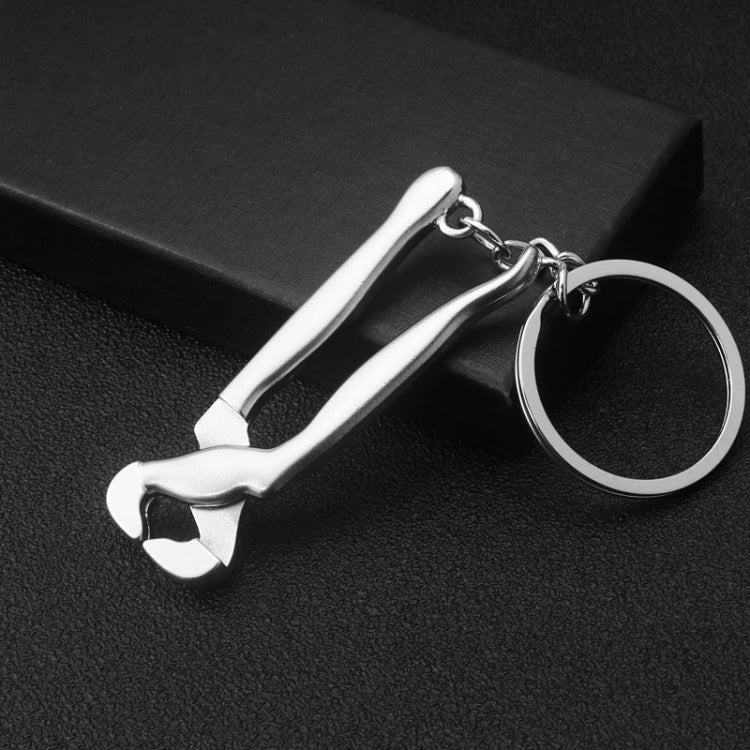 10 PCS Tool Metal Keychain Car Key Ring Pendant, H-540 Activity Wrench, H-389 Hex Wrench, H-391 Glossy Ax, H-388 Thread Ax, H-395 Double Head Wrench, H-405 Double Row Saw, H-402 Hand Saw, H-541 Crooked Nose Pliers, H-399 Pliers, X-396 Vise, H-556 Shove...