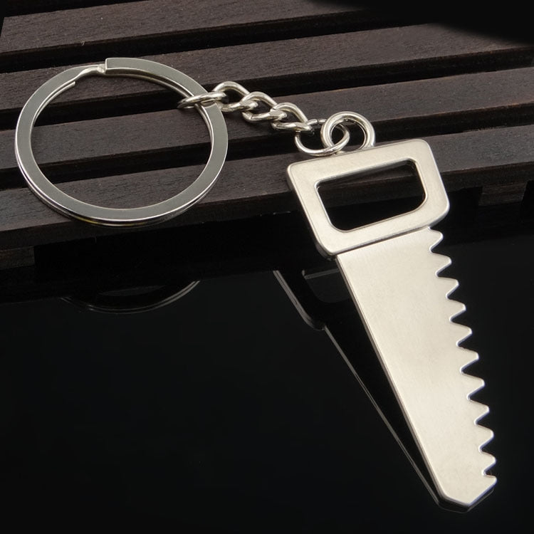 10 PCS Tool Metal Keychain Car Key Ring Pendant, H-540 Activity Wrench, H-389 Hex Wrench, H-391 Glossy Ax, H-388 Thread Ax, H-395 Double Head Wrench, H-405 Double Row Saw, H-402 Hand Saw, H-541 Crooked Nose Pliers, H-399 Pliers, X-396 Vise, H-556 Shove...