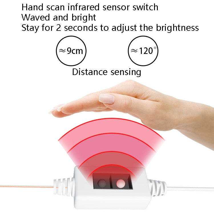 LED Mirror Front Lamp USB Infrared Sensor Makeup Mirror Fill Light, 2 in 1 Infrared Sensor, 6 in 1 Infrared Sensor, 10 in 1 Infrared Sensor, 14 in 1 Infrared Sensor