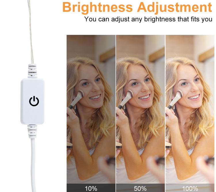 LED Mirror Front Lamp USB Touch Sensor Switch Makeup Live Broadcast Fill Light, 2 in 1 Touch Sensor, 6 in 1 Touch Sensor, 10 in 1 Touch Sensor, 14 in 1 Touch Sensor