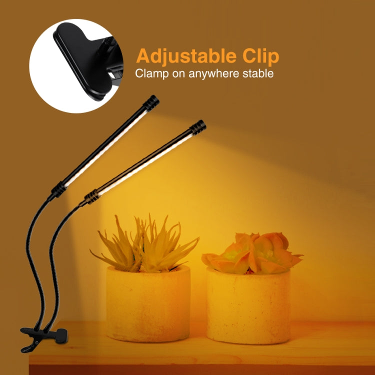 LED Plant Lamp Full Spectroscopy Natural White Remote Control Dimming Plant Growth Lamp, 9W Single Head, 18W Double Head, 27W Three Head, 36W Four Head