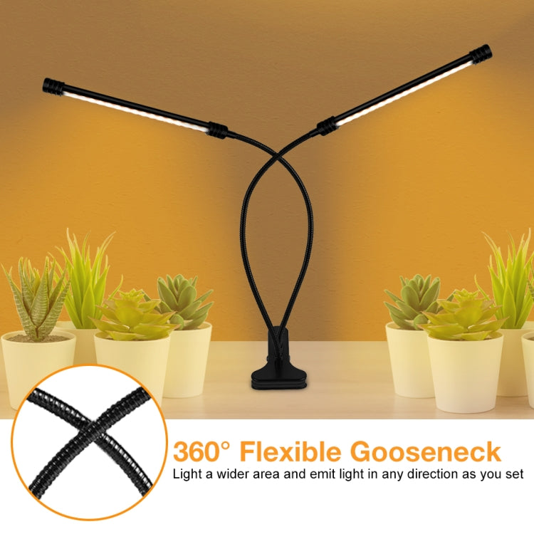 LED Plant Lamp Full Spectroscopy Natural White Remote Control Dimming Plant Growth Lamp, 9W Single Head, 18W Double Head, 27W Three Head, 36W Four Head