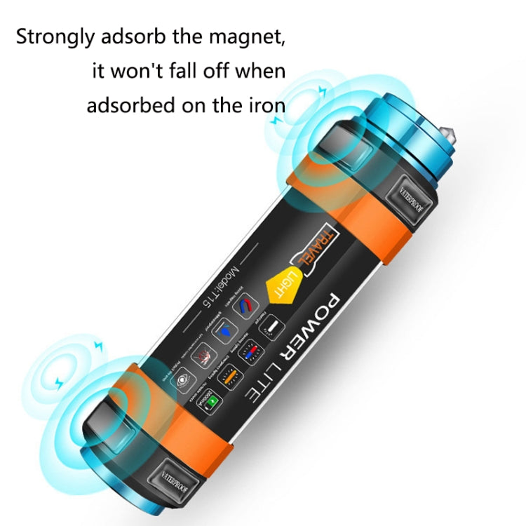 Outdoor LED Camping Light Multi-Function Emergency IP68 Waterproof Flashlight with Mosquito Repellent / Warning Function