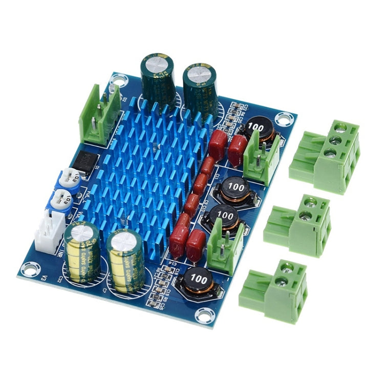 لوحة مضخم الطاقة الرقمي عالي القدرة HW-447 هيكل TPA3116D2، قابس مخصص، خرج 5-28 فولت، 120 واط