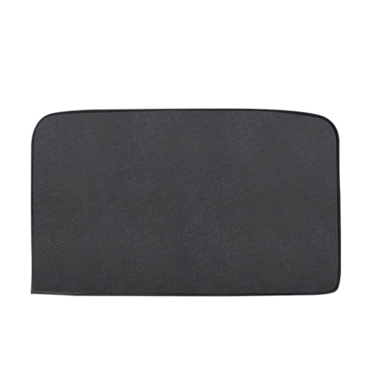 4 PCS Net Yarn Magnetic Suction Type Car Sunshade Curtain, Front Row Arc, Back Row Square, Thick Front Row Arc, Thick Back Row Square