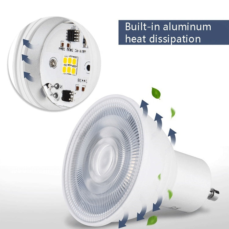 LED Light Cup 2835 Patch Energy-Saving Bulb Plastic Clad Aluminum Light Cup, 5W 6Beads, 7W 12 Beads
