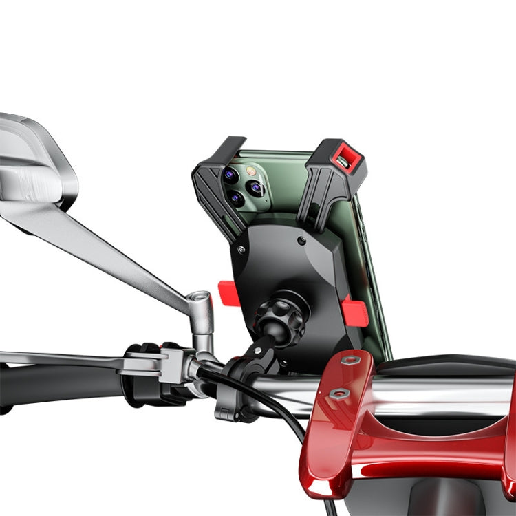 Kewig Reflection To Fall Shockproof Bicycle Bracket Motorcycle Four-Claw Mobile Phone Holder, M113-A
