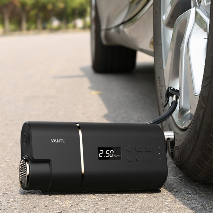 YANTU A31 Car Smart Digital Display Air Pump Electric Portable Tire Pump, Specification:, A31 Wired Version Black, A31 Wireless Version Black