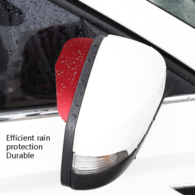 Car Rear View Mirror Rain Eyebrow Cover Catering Mirror Aluminum Alloy Rain Shield, DM-104 (Black), DM-104(Red), DM-104 (Silver)