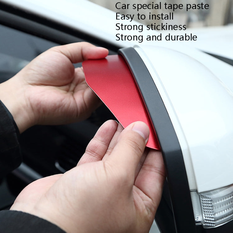 Car Rear View Mirror Rain Eyebrow Cover Catering Mirror Aluminum Alloy Rain Shield, DM-104 (Black), DM-104(Red), DM-104 (Silver)