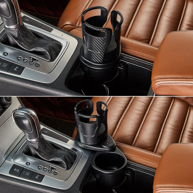 Multi-Function Car Cup Rack Modified Cup Mat Beverage Rack, SB-1099 Matt Black, SB-1099 Carbon Fiber Black