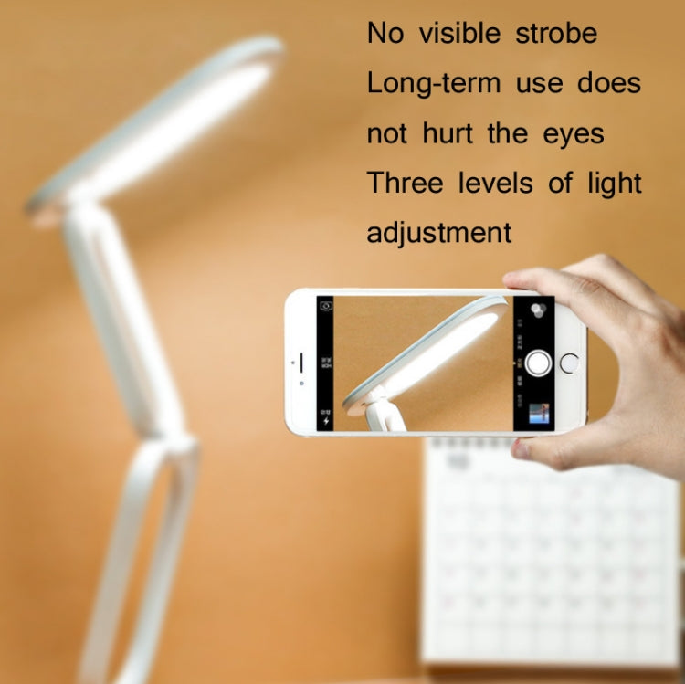 YAGE T125 LED Desk Lamp USB Foldable Reading Eye Light, Porcelain White, Blue White, Pink White