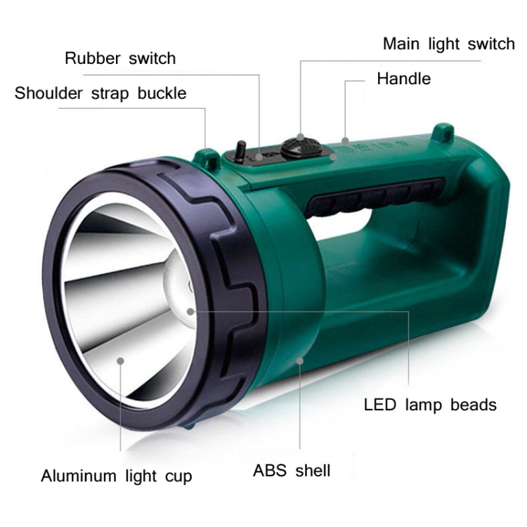 YAGE H103 Strong Light Long Shot LED Searchlight Outdoor Rechargeable High Power Emergency Flashlight