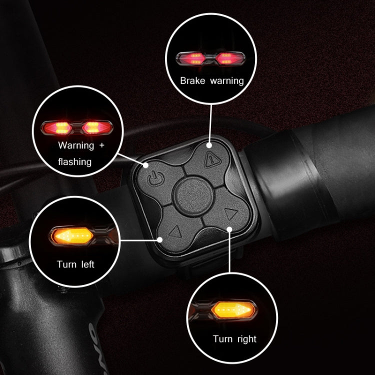 Bicycle Smart Wireless Remote Control Riding Steering Warning Tail Light