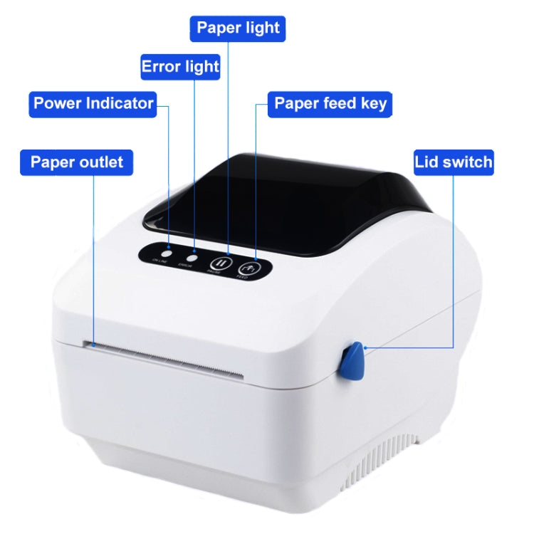 Xprinter XP-320B 80mm Thermal Barcode Supermarket Cashier Label Printer