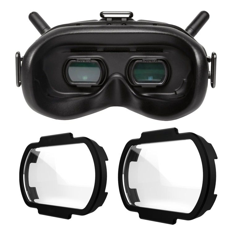 عدسات Sunnylife FV-Q9334 لتصحيح قصر النظر، قطعتين، عدسات غير كروية لنظارات DJI FPV V2، 100 درجة، 150 درجة، 200 درجة، 250 درجة، 300 درجة، 350 درجة، 400 درجة، 450 درجة، 500 درجة، 550 درجة، 600 درجة، 700 درجة، 800 درجة