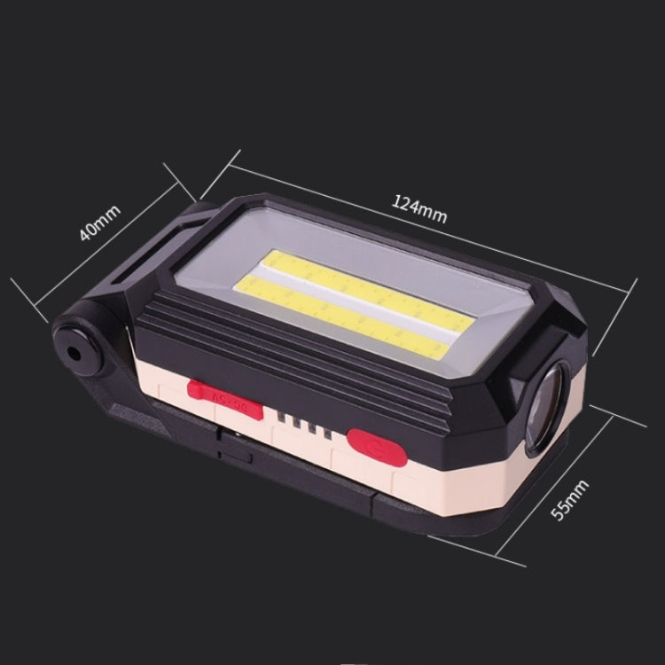 Glare Car Inspection Working Light USB Charging LED Folding Camping Lamp with Hook + Magnet, W559 2 COB + T6, W560 COB + T6